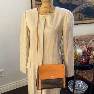 Ginfranco Ferre vintage leather crossbody bag